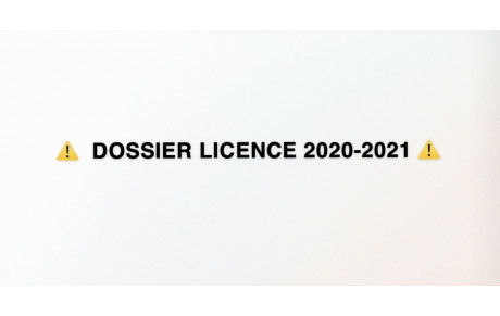 RENOUVELLEMENT LICENCE 2020-2021