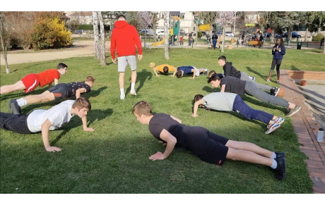 Les entraînement en plein air continuent !